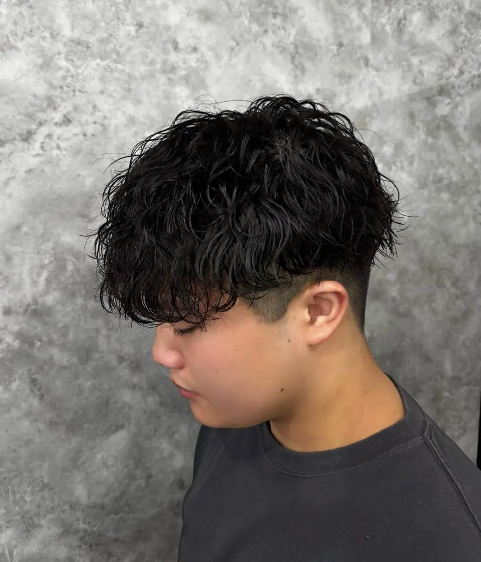 パーマ メンズ カット パーマ トリートメント ヘアセット メンズパーマ特化 店長望月謙二郎のヘアスタイル