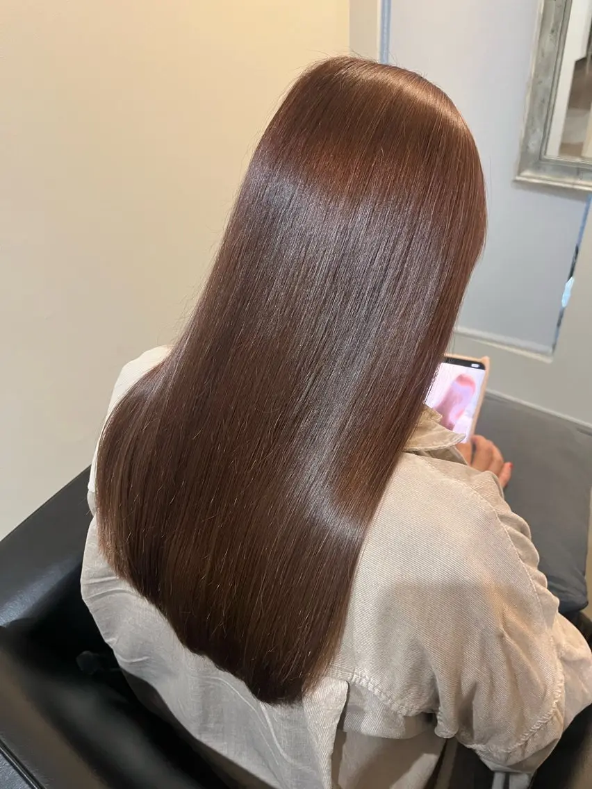 ロング ピンクラベンダー 髪質改善 トリートメント カット ヘアカラー トリートメント 錦糸町個室/髪質改善 専門店🤍マエストロのヘアスタイル
