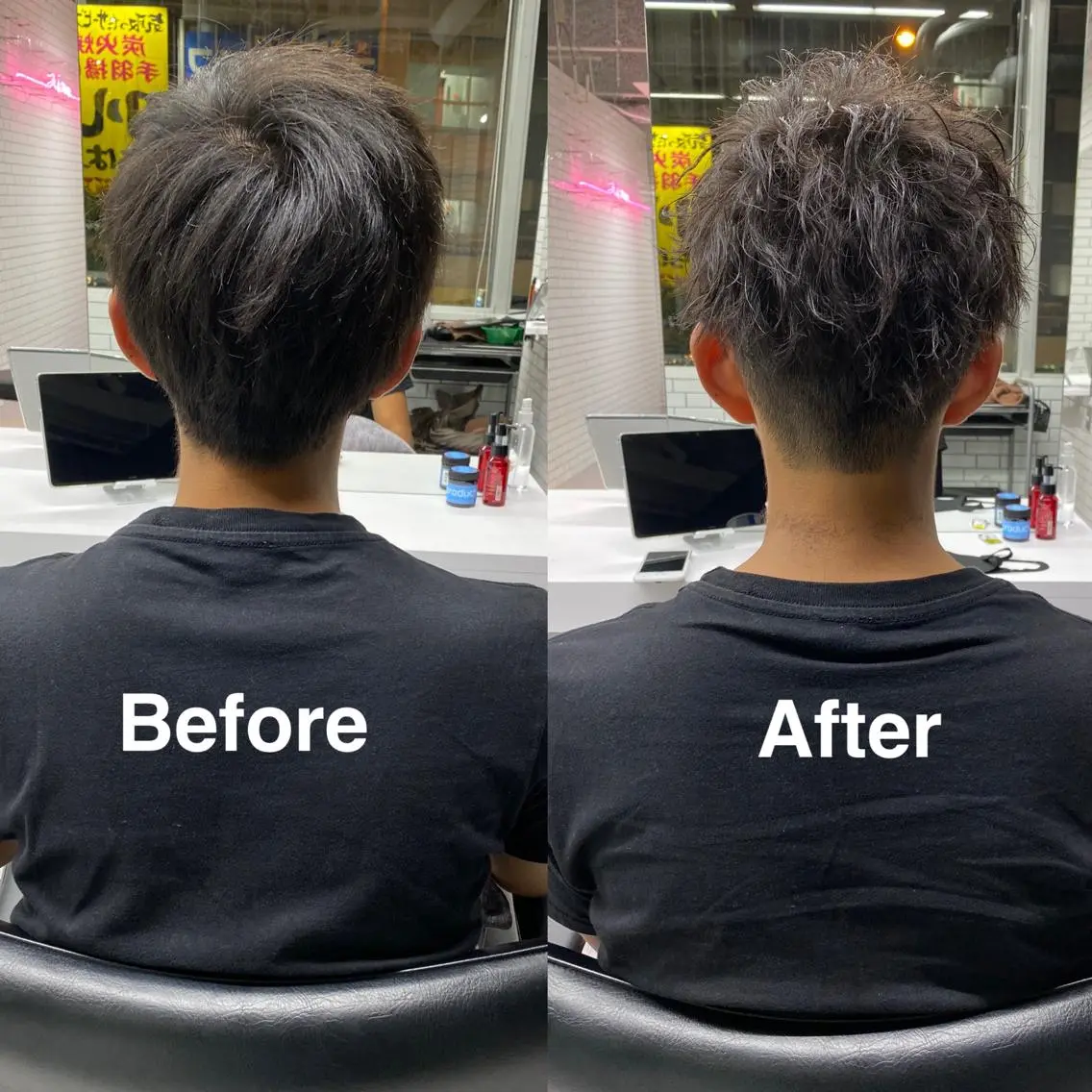 メンズ メンズパーマ 梅田中崎町メンズ 美容師ユースケのヘアスタイル