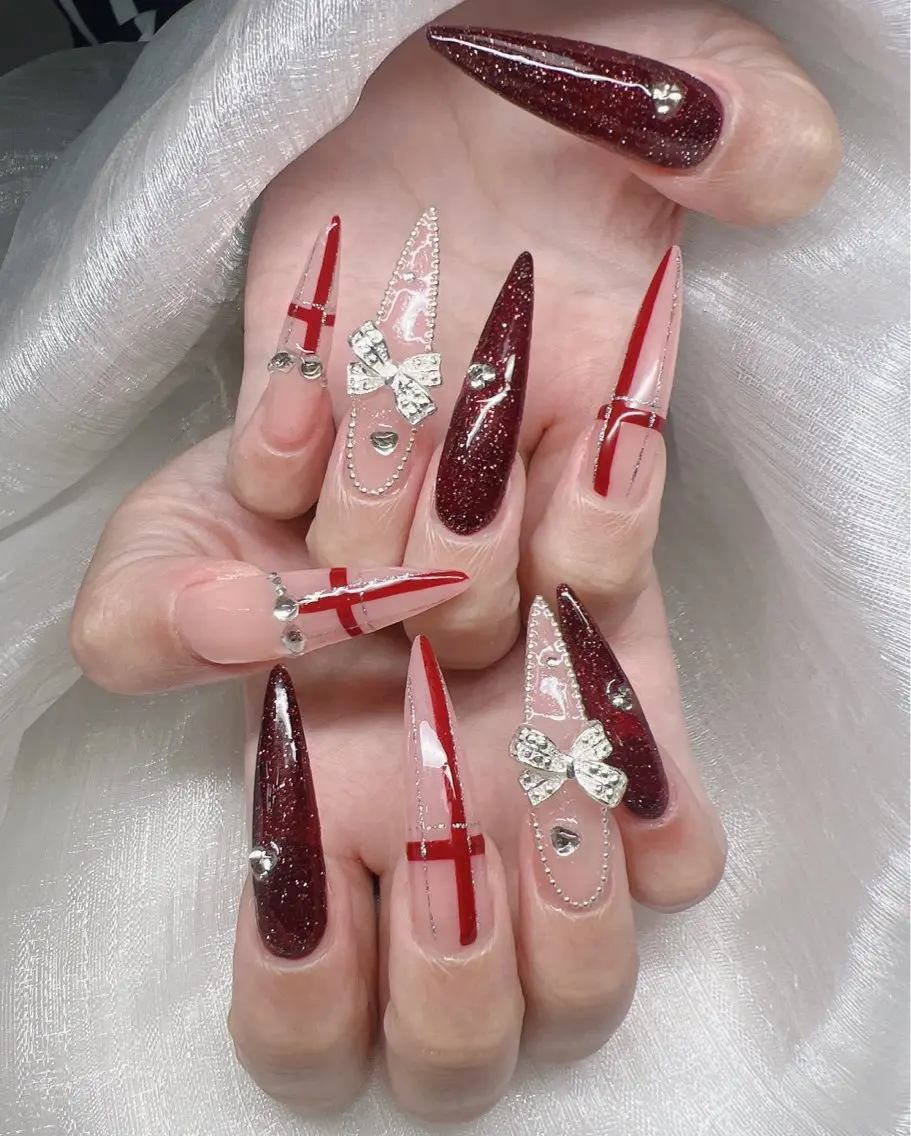 ネイル ハンドネイル Lee Nails チップ長さだし専門店のネイルデザイン