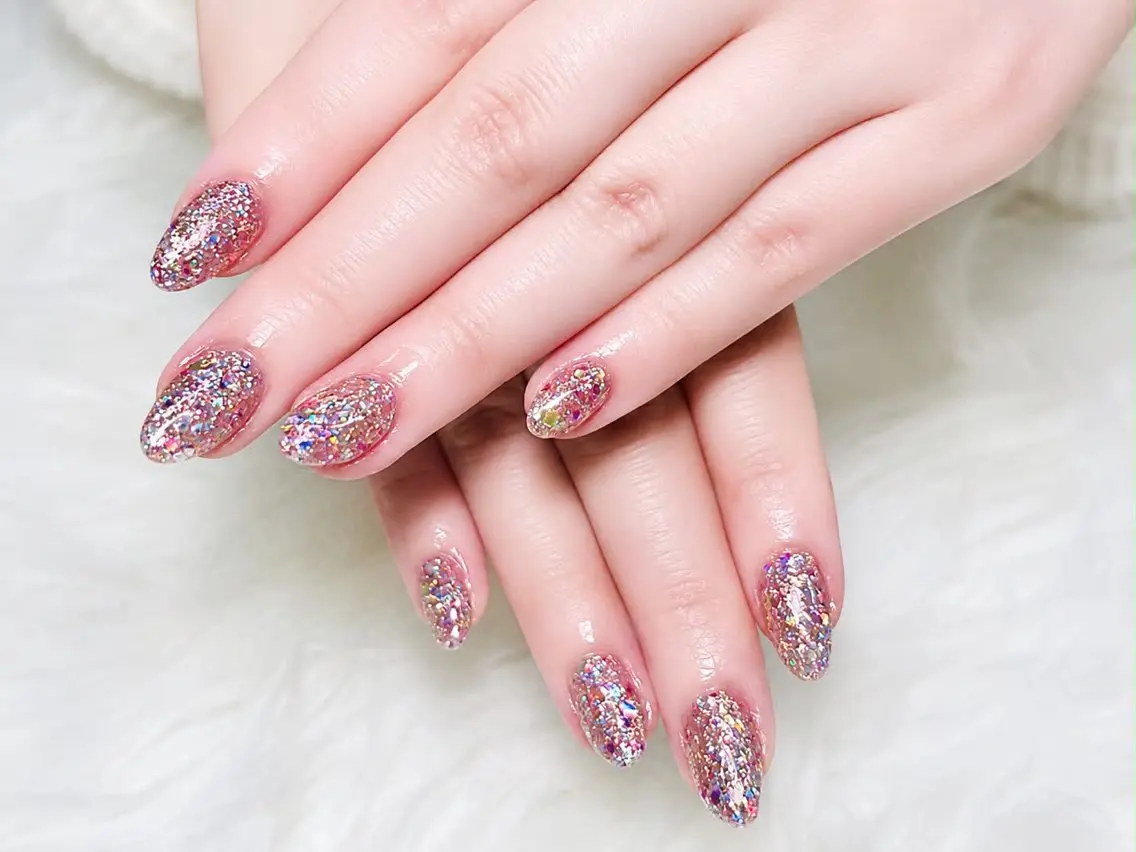 【ハンドネイル】フラッシュorラメネイル💅の写真