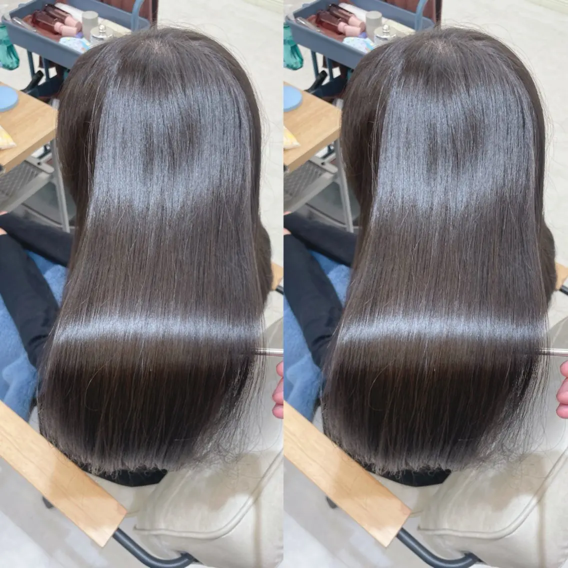 ロング カット ヘアカラー トリートメント 髪質改善✨艶髪カラー 縮毛矯正✨有田仁志のヘアスタイル