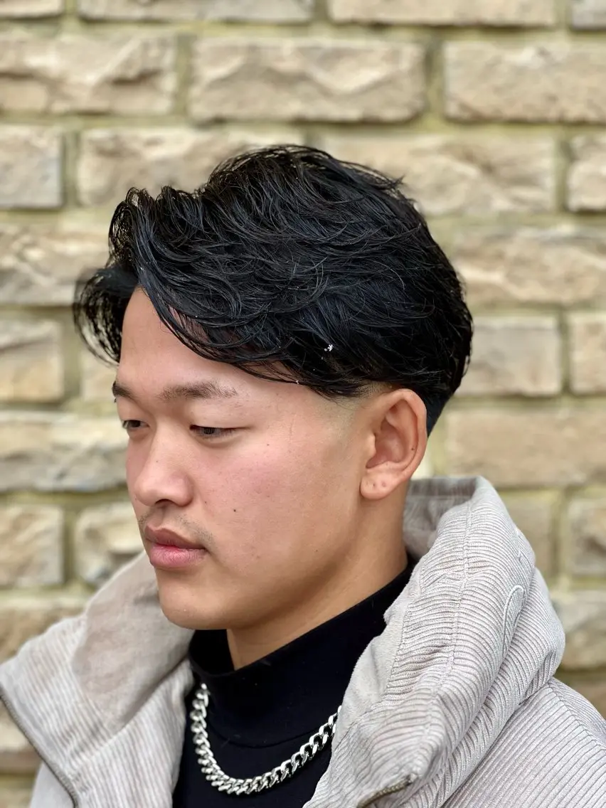 パーマ メンズ カット パーマ 小松 智寛のヘアスタイル