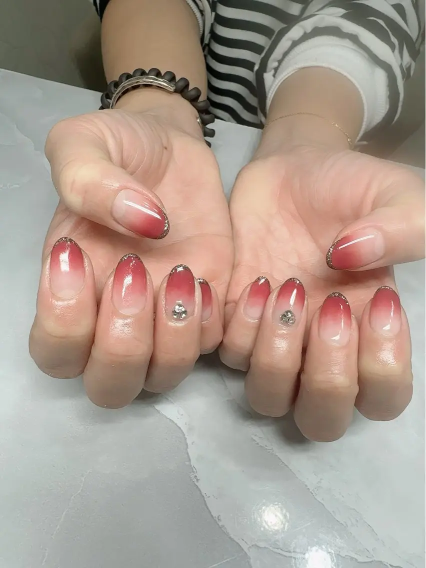 ネイル ラメ(グリッター) nyasu nailのネイルデザイン