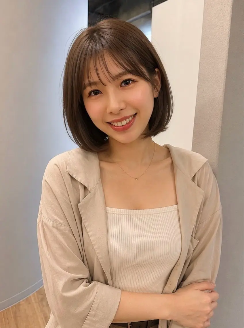 ショート カラー カット ヘアカラー ラーム松江乃木店 /モデル募集_川上のヘアスタイル