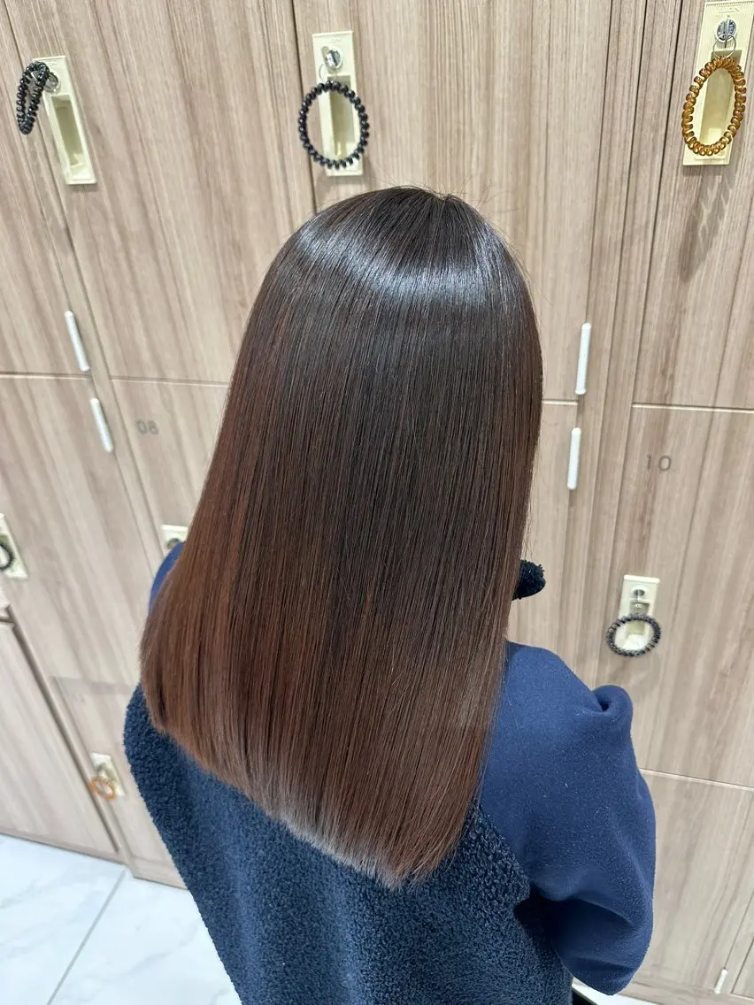 ロング 縮毛矯正 トリートメント 美髪縮毛矯正 穴見太伍のヘアスタイル