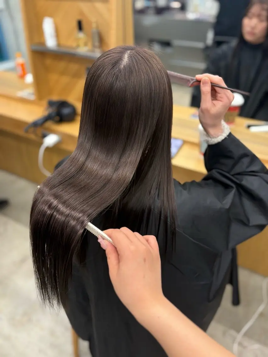ロング カラー ベージュカラー ブリーチ 透明感カラー ダブルカラー ブリーチなしカラー カット ヘアカラー トリートメント トレンドカラー🥣／ ヘアアレンジ✩.*˚のヘアスタイル