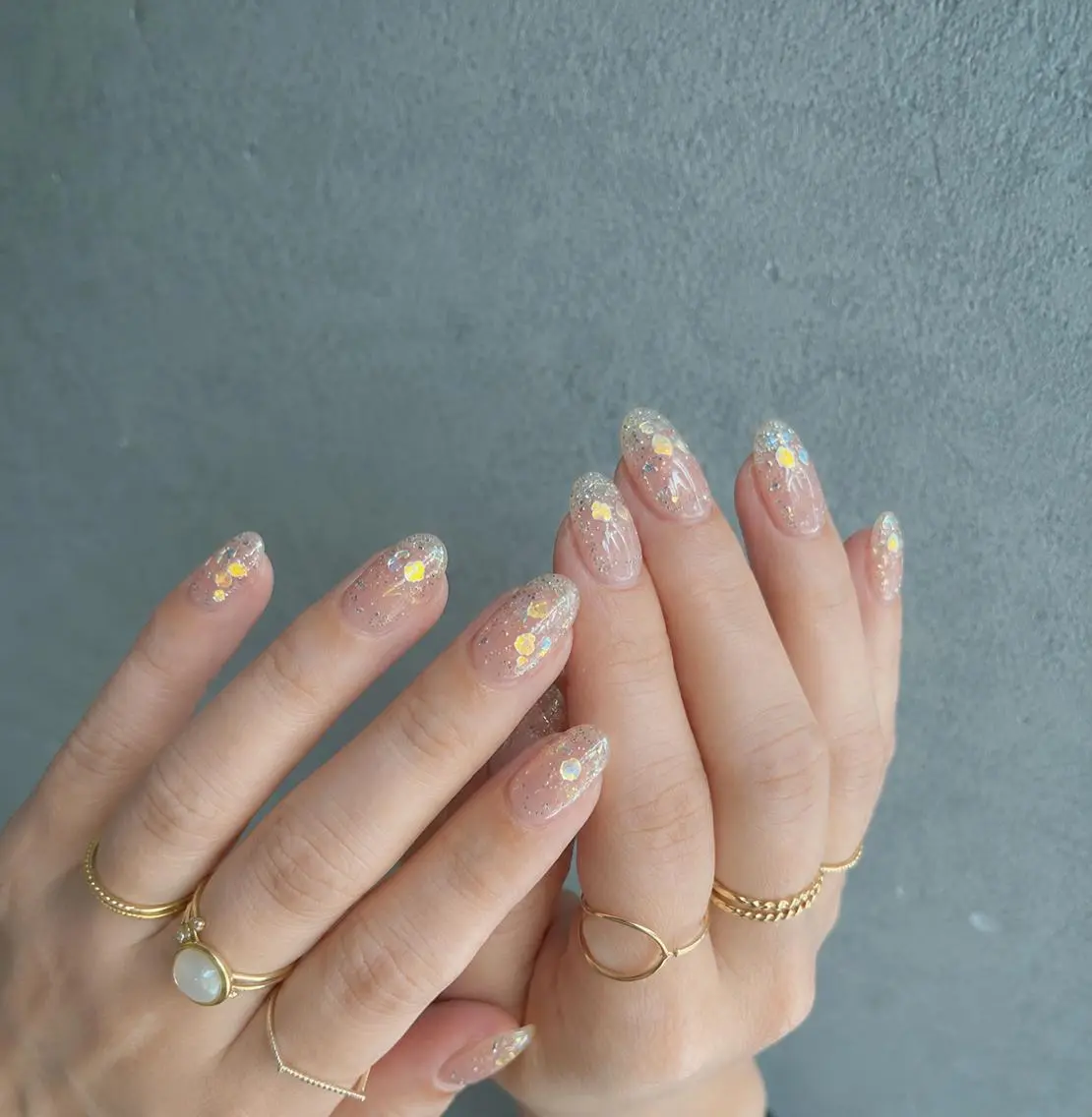ハンド🖐️ワンカラー/ラメグラ（オフあり）の写真