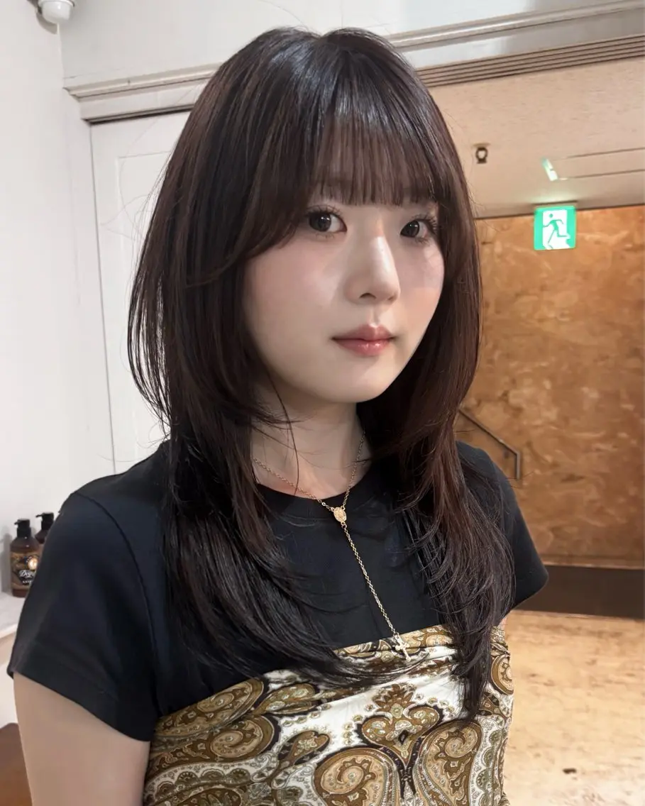 ロング カラー カット ヘアカラー レイヤー/ダブル カラー🌕YUKIのヘアスタイル