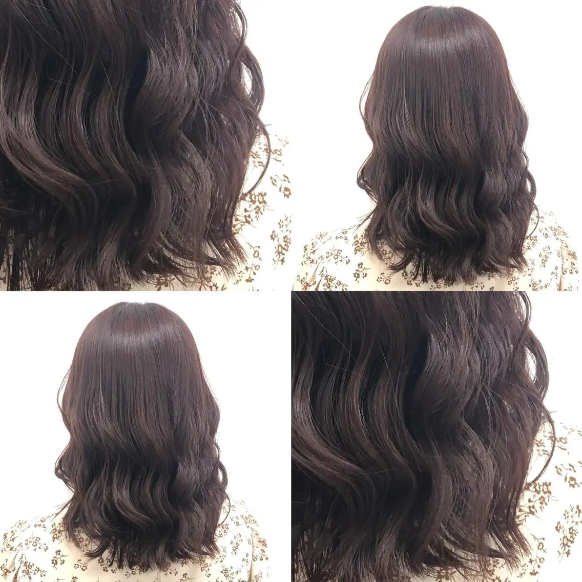 ミディアム カラー パーマ ヘアアレンジ メンズ キッズ ネイル マツエク・マツパ 上品＆韓国風 🥀海心🥀のヘアスタイル