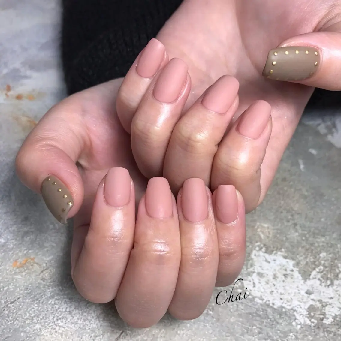 ネイル アートネイル マットネイル chai nail &  eye📍鶴橋のネイルデザイン