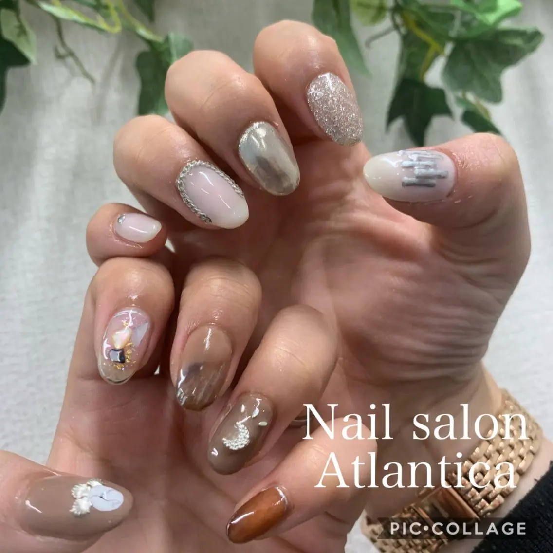 ネイル ニュアンスネイル ハンドネイル Nail salon ✩ アトランティカのネイルデザイン