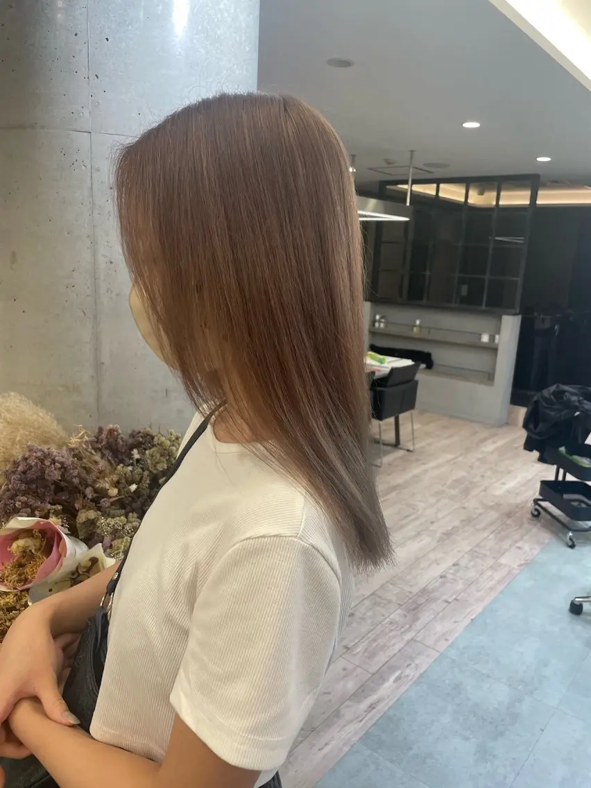 ロング ヘアカラー トリートメント ♡似合わせ ♡ハイトーン♡のヘアスタイル