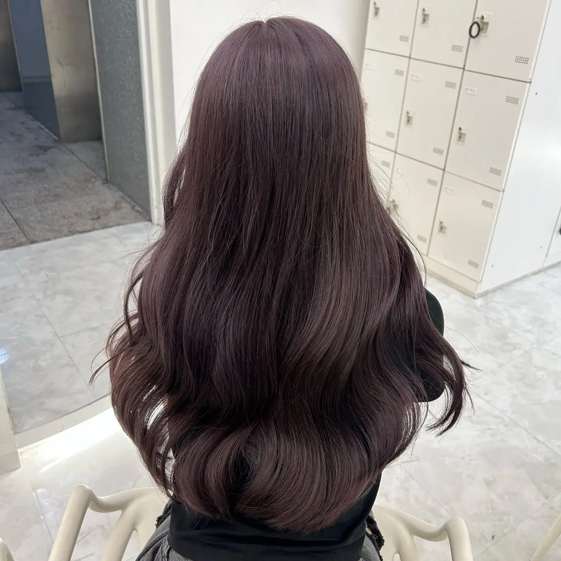 ロング ヘアカラー トリートメント 淡色ラベンダー♡ ニーナ🎀🦙のヘアスタイル