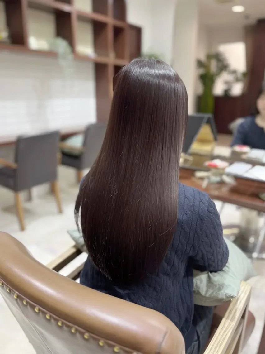 ロング カラー カット ヘアカラー トリートメント 透明感カラー／ 艶感カラー／RAMUのヘアスタイル
