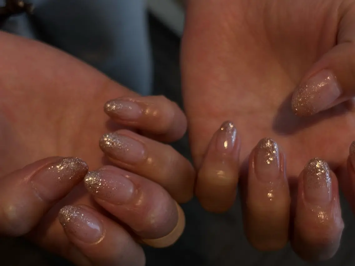 ネイル ラメ(グリッター) ラメグラデーション ハンドネイル D.d nail Fukaのネイルデザイン
