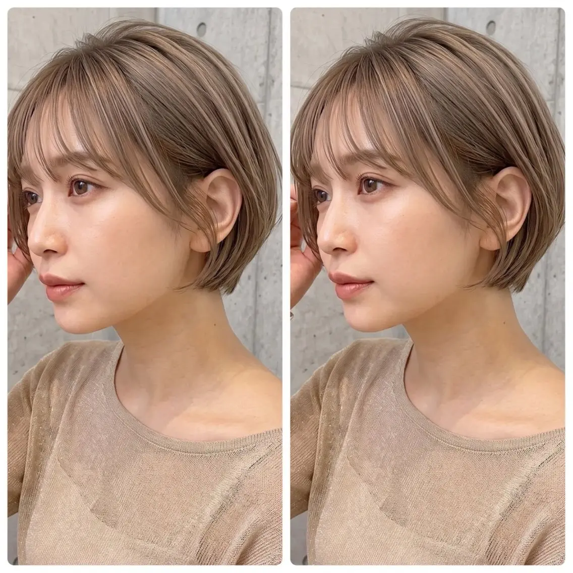 ショート 🪞骨格補正ボブ🪞 モテレイヤーボブ🤍のヘアスタイル