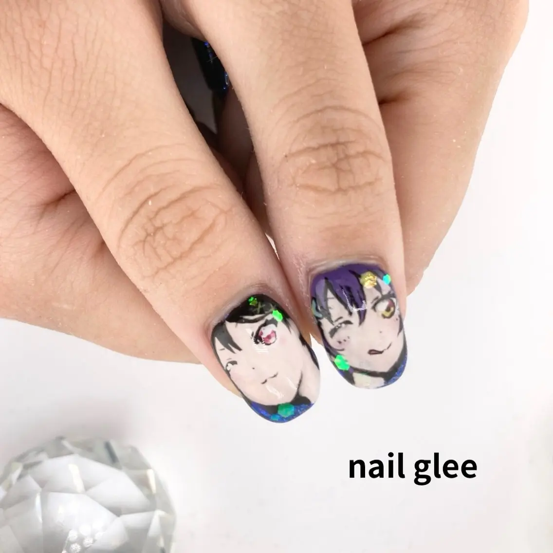 ショート ハンドネイル RISA nail gleeのネイルデザイン