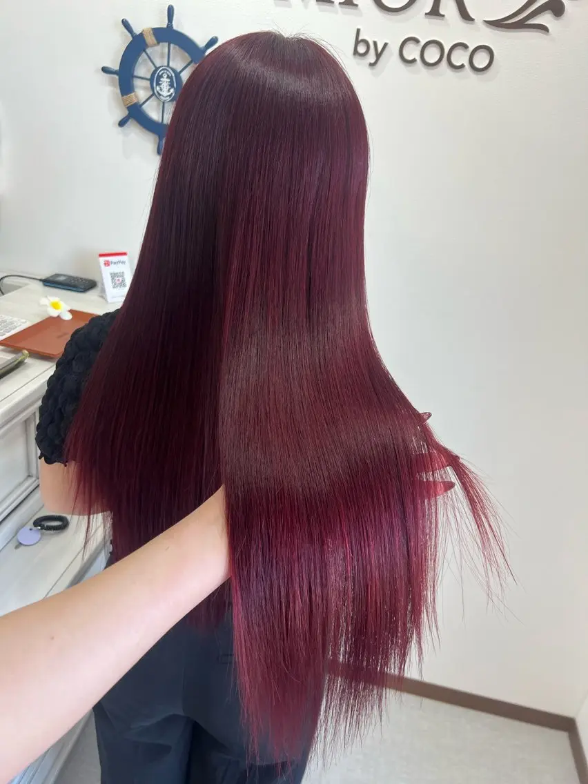 ロング カラー ヘアカラー NANA🌈 高発色カラーのヘアスタイル