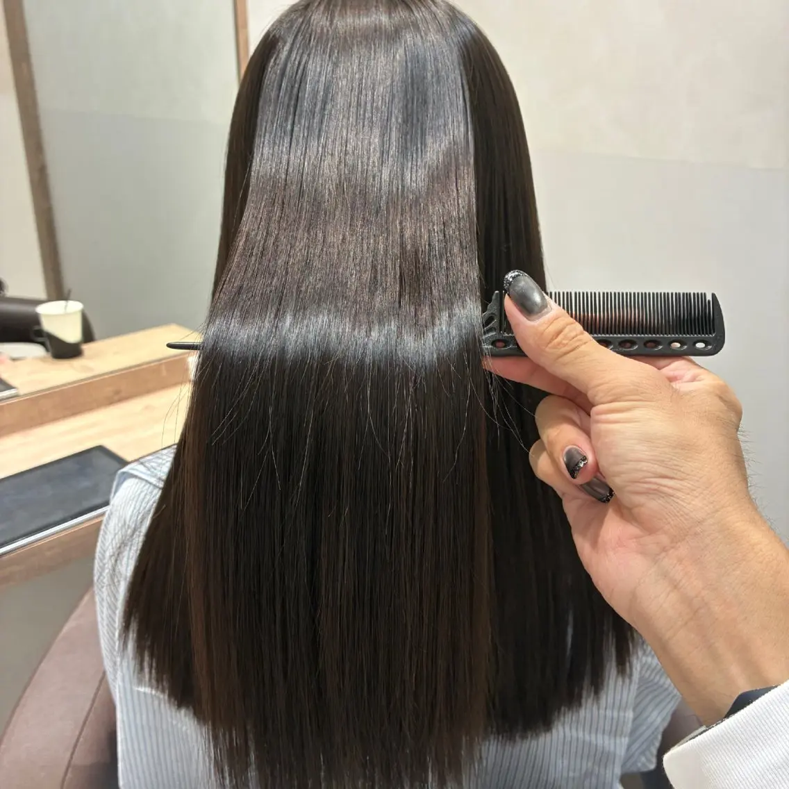 セミロング 縮毛矯正 縮毛矯正 森 隆秀/韓国ヘアのヘアスタイル