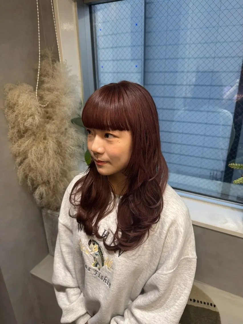 カラー ブリーチ ダブルカラー ブリーチなしカラー NAO/ 髪質改善/艶カラーのヘアスタイル
