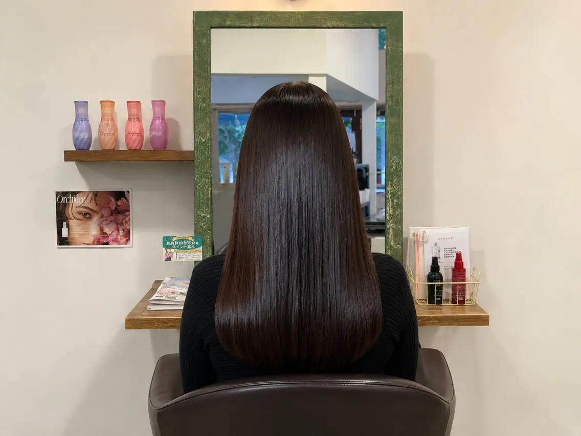 ロング トリートメント ヘッドスパ モデル募集🌷/ 艶カラー/大谷李緒奈のヘアスタイル