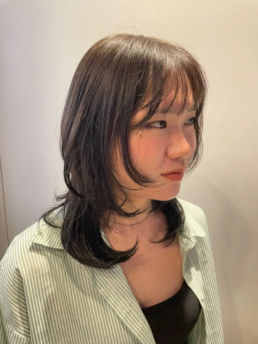 セミロング 🎀レイヤー/パーマ カラー/ai🎀のヘアスタイル