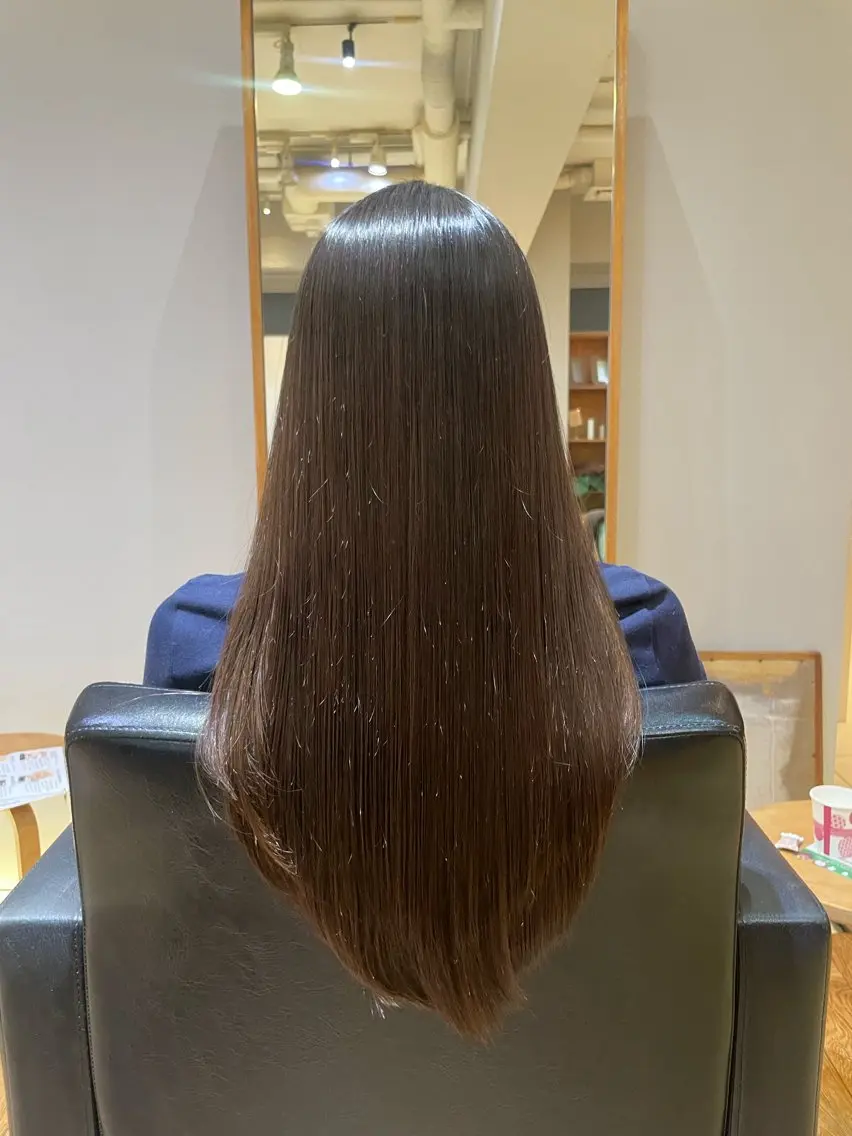 ロング パーマ 縮毛矯正 レイヤー/縮毛矯正 🪄chihiroのヘアスタイル