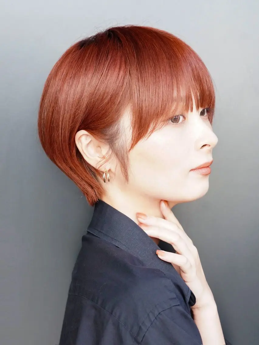 ショート カラー 辻口 俊のヘアスタイル