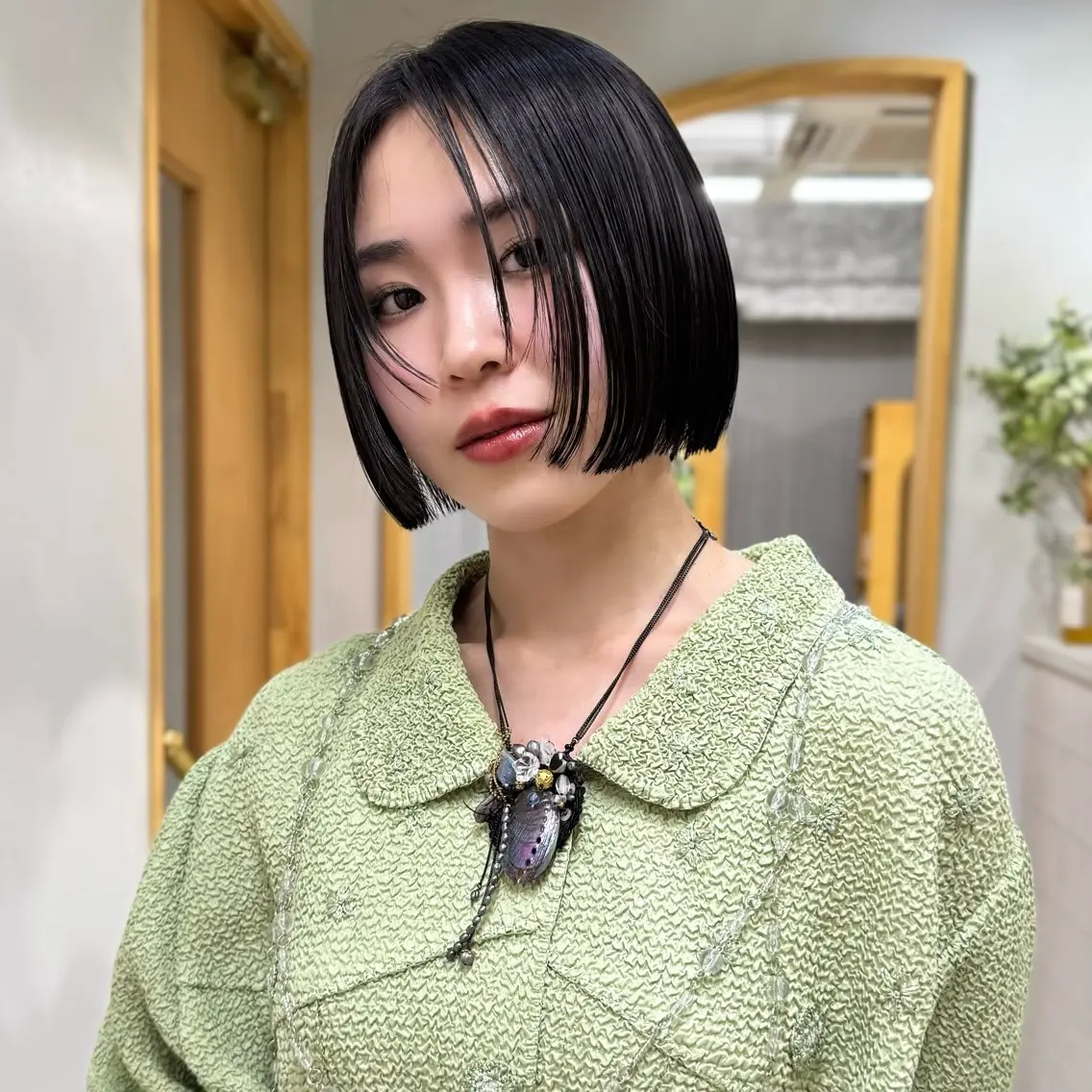 ショート カラー ボブ カット ヘアカラー パーマ/ボブ/ショ ート/タカダアスミのヘアスタイル