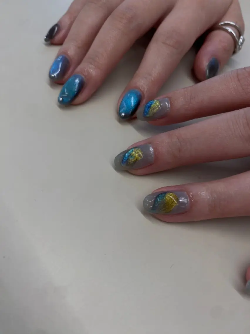 ネイル マグネットネイル ハンドネイル chika / nailのネイルデザイン