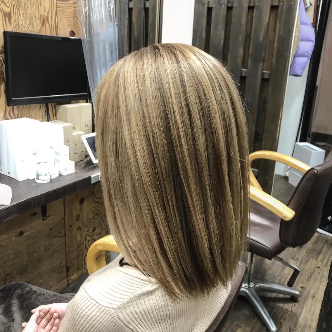 ミディアム 髪質改善ストレートo rメンズスタイル今岡のヘアスタイル