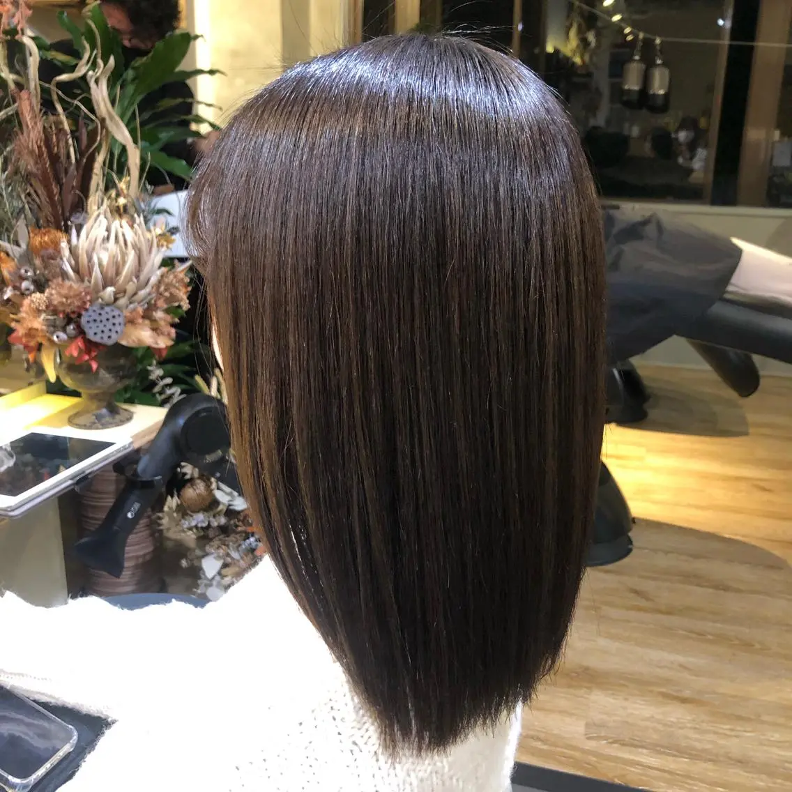 ミディアム 青木 ありさのヘアスタイル