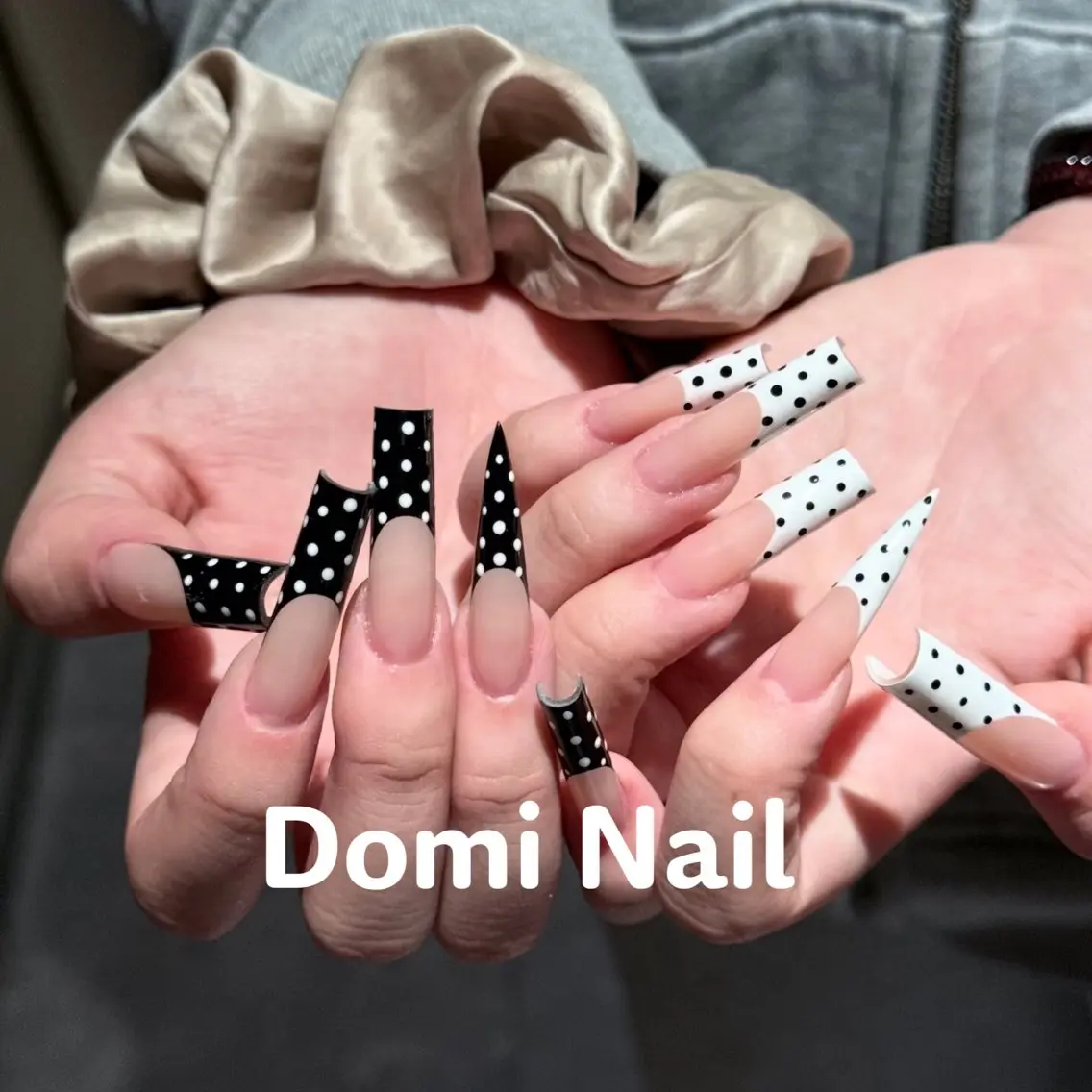 ネイル ロングネイル ネイルチップ ハンドネイル 渋谷 Domi Nailのネイルデザイン