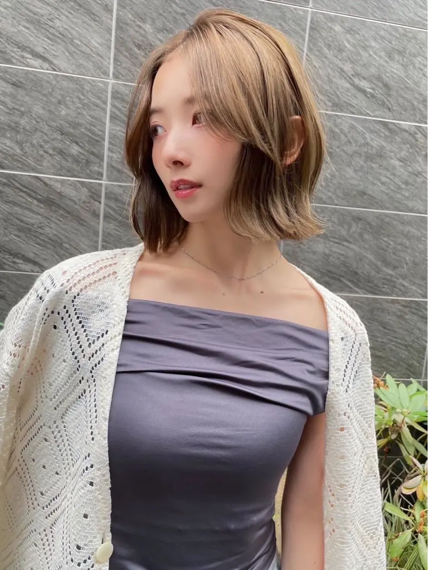 ミディアム カラー グレージュ オリーブグレージュ オリーブグレー カット ヘアカラー トリートメント 🌈透明感カラー🌈 🌟吉田祐介🌟のヘアスタイル