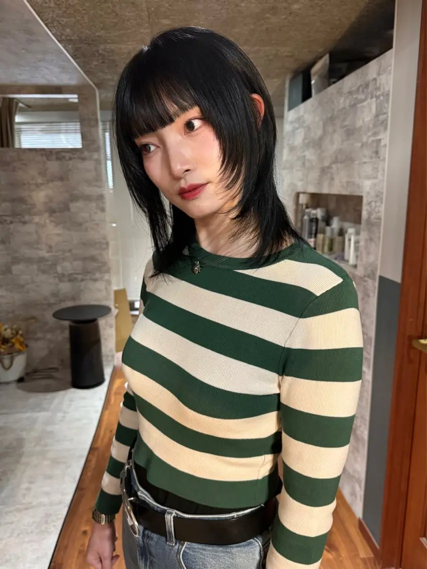 ミディアム カラー カット ヘアカラー トリートメント mai / linoah˚✧のヘアスタイル