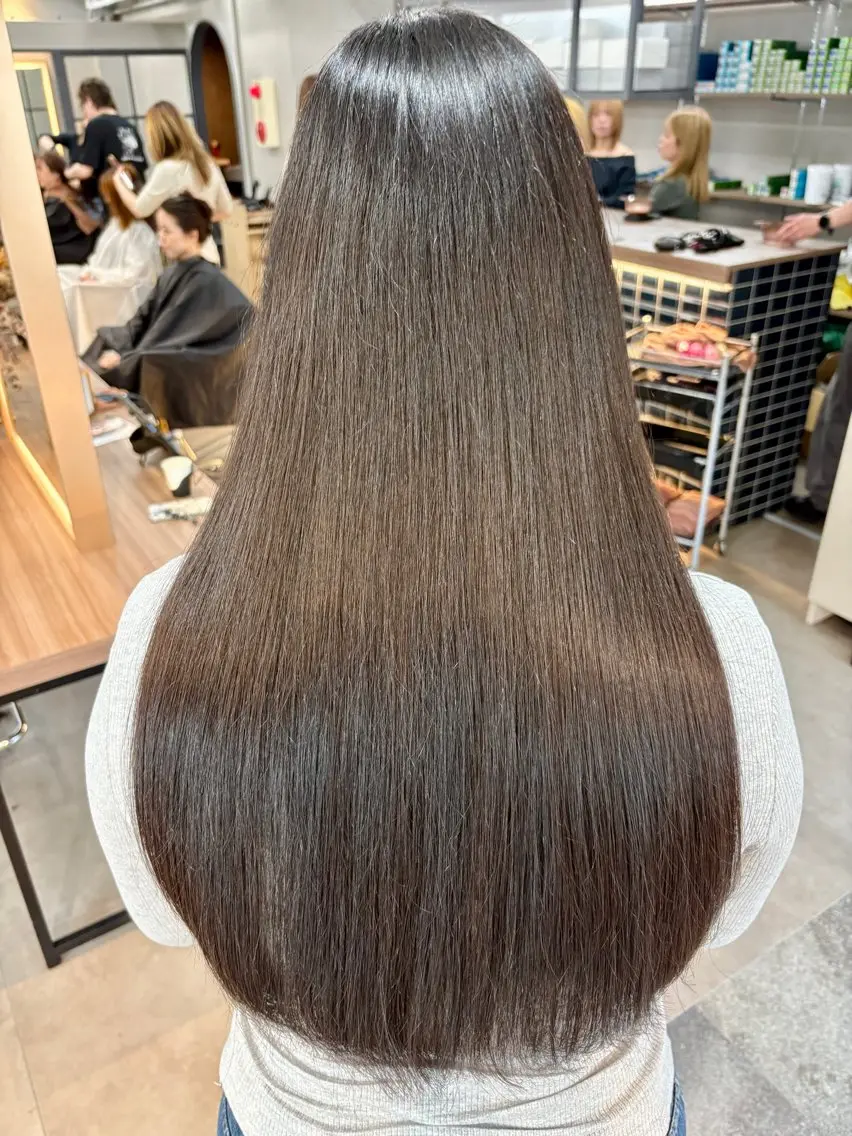 ロング 縮毛矯正 トリートメント 💎艶髪/縮毛特化 世麗💎のヘアスタイル