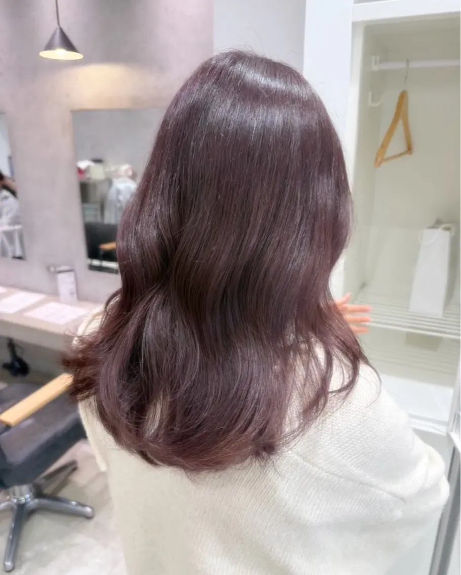 カラー ラベンダーカラー ラベンダーピンク ピンクカラー ヘアカラー トリートメント 🫧透明感/艶髪✨/ スズカのヘアスタイル