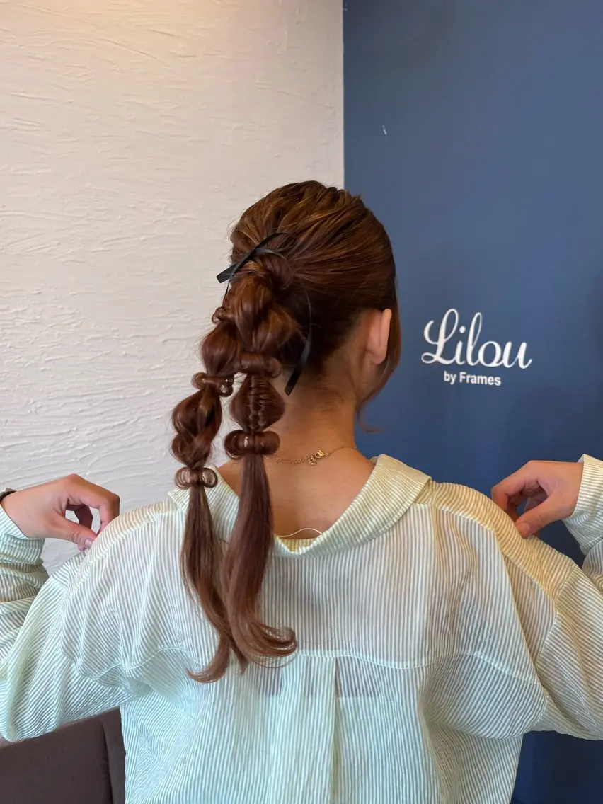 ロング Kasahara Akariのヘアスタイル