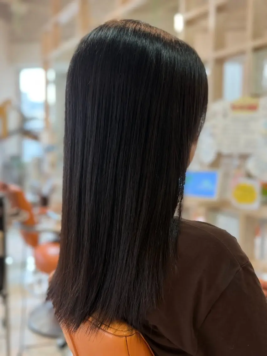ロング 顔周りカット asha 神戸店 米村のヘアスタイル