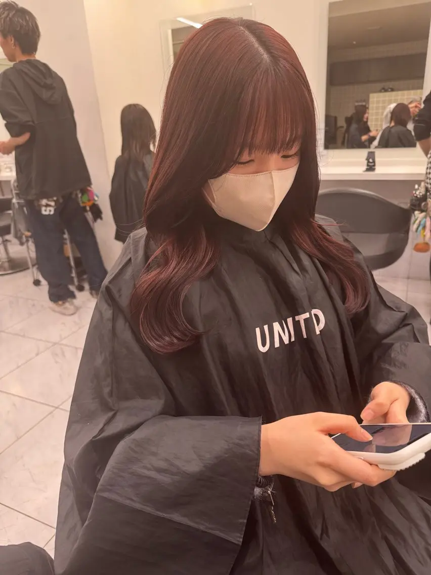 ロング カラー パーマ ヘアアレンジ メンズ キッズ 韓国系🇰🇷🩶 艶暗髪/MEIのヘアスタイル