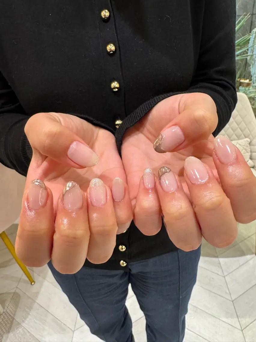 ネイル ハンドネイル なぽ ❤︎長さだし / 韓国nailのネイルデザイン