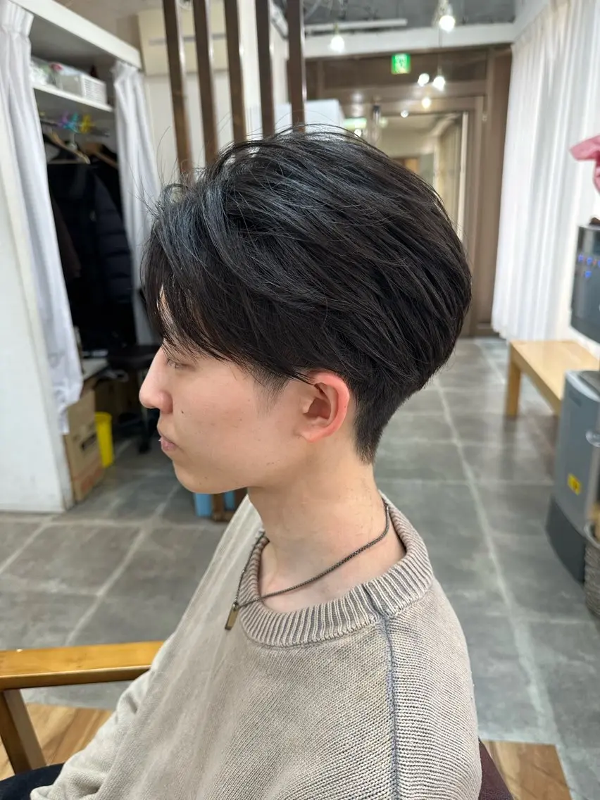 【ミニモ限定価格✨】メンズカット+カラー+プレトリートメント土日祝+500円の写真