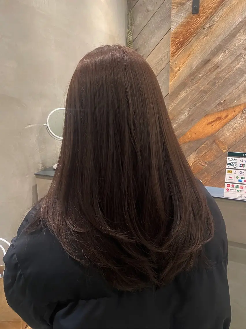 ミディアム カラー カット ヘアカラー トリートメント 新宿 /透明感カラー レイヤー/NANAのヘアスタイル
