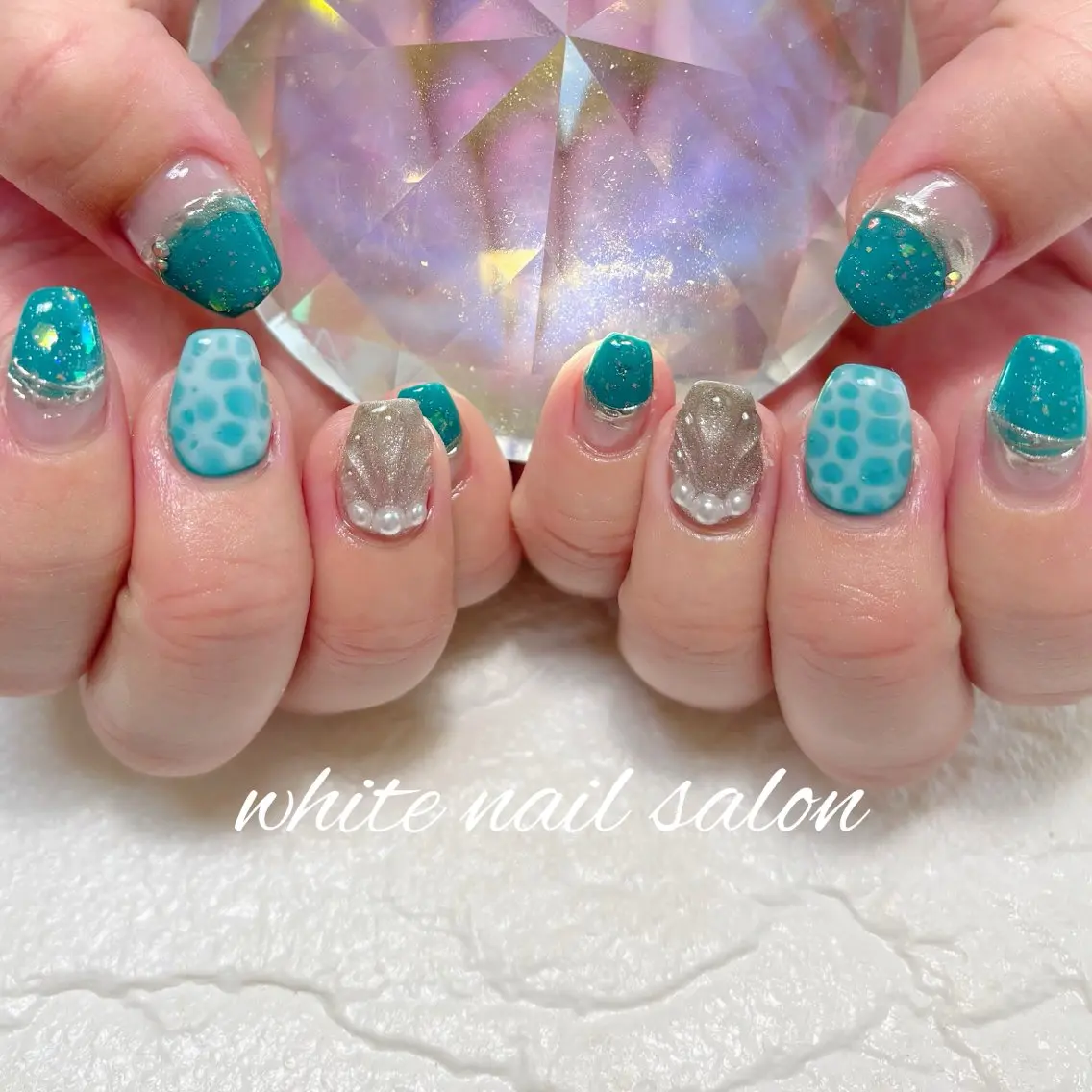 ネイル フットネイル ハンドネイル white nail salonのネイルデザイン