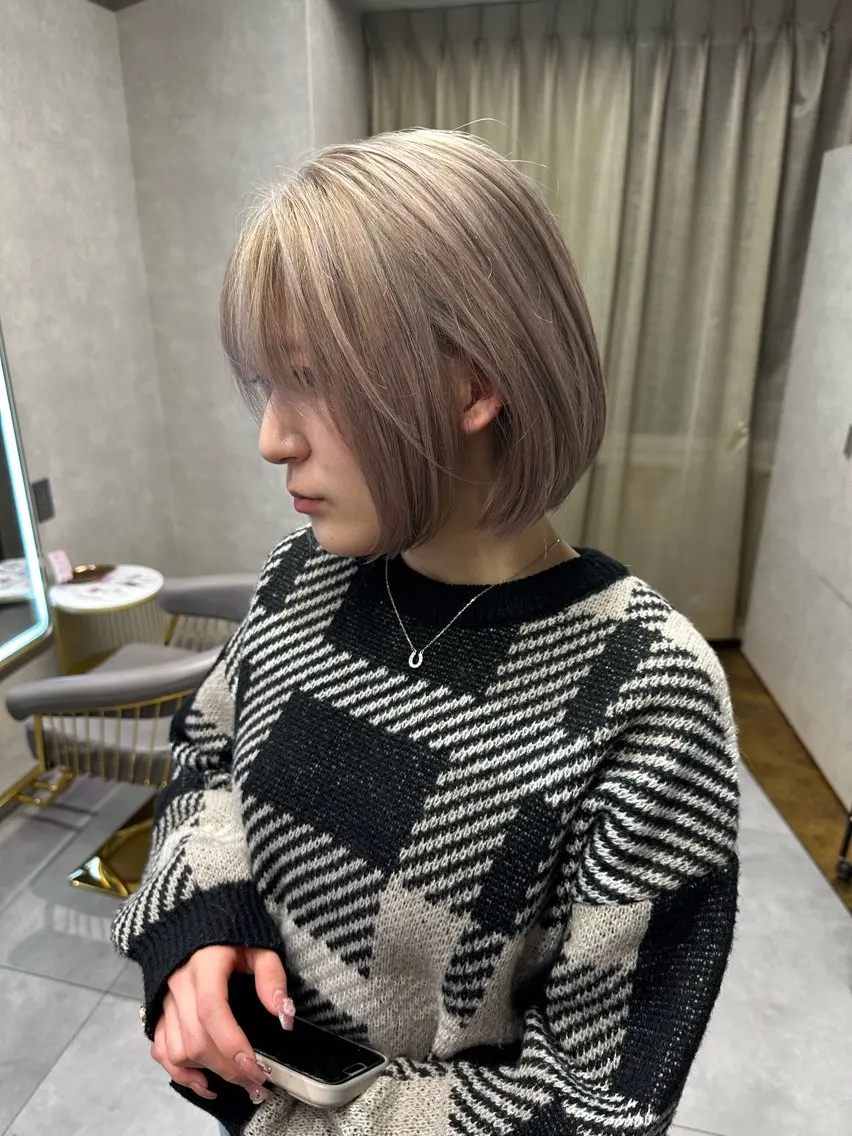 ショート 髪質改善/美髪矯正/ ハイトーン Kuroのヘアスタイル