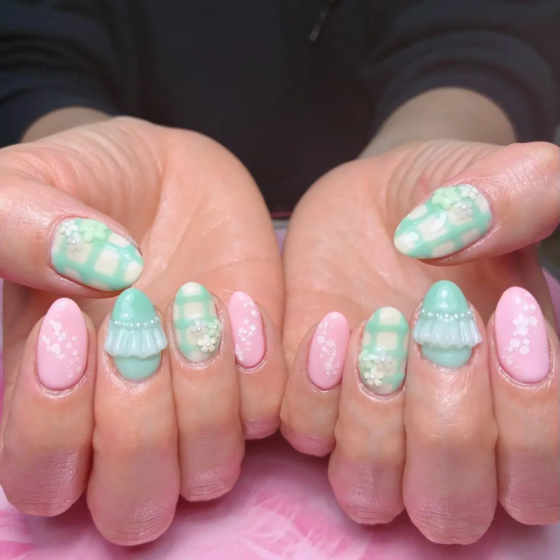 ミディアム ハンドネイル hs nail salonのネイルデザイン