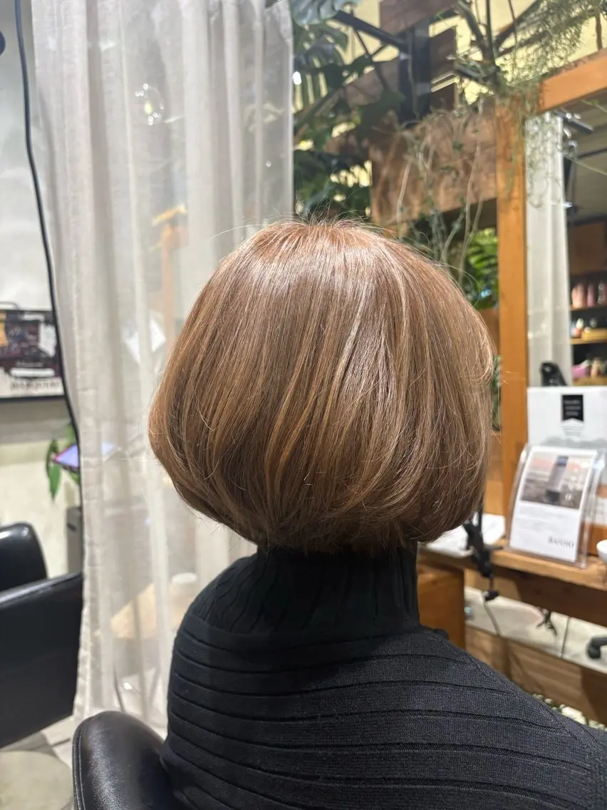 ショート ボブ 馬場 彩のヘアスタイル