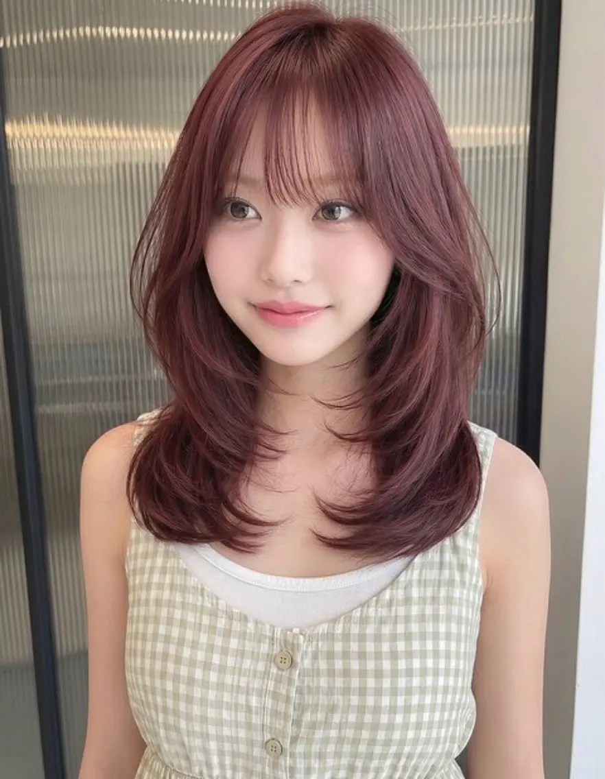 セミロング 近藤 七海のヘアスタイル