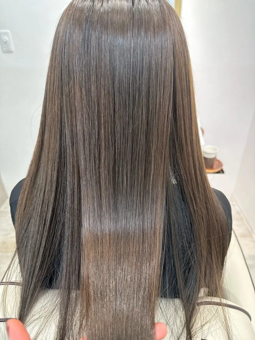 ロング カット 縮毛矯正 トリートメント 佐藤 はるとのヘアスタイル